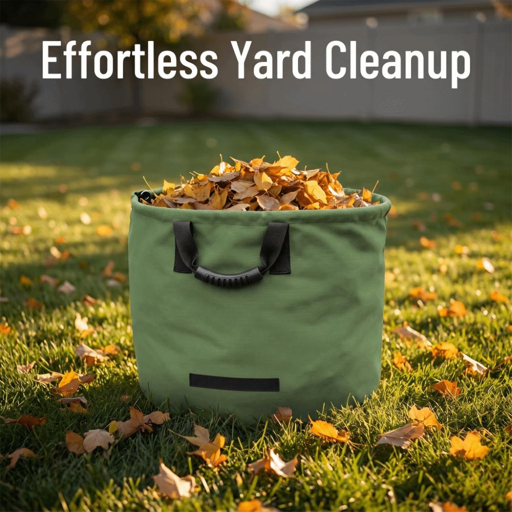 Portable Lawn Bag Reusable Garden Waste Bag Durable Leaf Trash Tote  Weed and Debris Gathering
