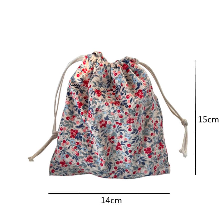 1 szt. Urocza mała kosmetyczka na szminkę, portmonetka na monety, klucze, woreczek ze sznurkiem do przechowywania, damska torebka na biżuterię, woreczek ze sznurkiem, organizer