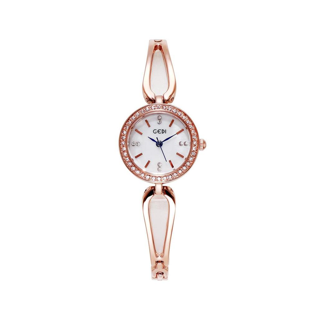 Fashion GEDI Top Brand Luxury Student Quartz Watch Crystal Rhinestones Alloy Waterproof Bracelet Women Versatile Accessory