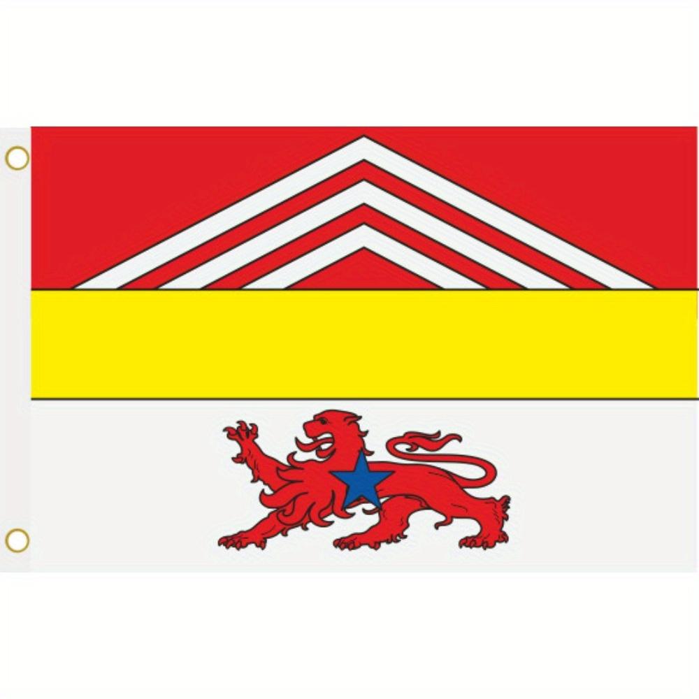2D Flat, 1pc Multi-Size Optional 2D Flat - 2D 9 French Courses-Chaussy Flag. Colored, Thickened, Durable Fabric for Indoor/outdoor Decor, Perfect for