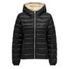Doudoune Femme Nylon Matelassée Down Coat High Collar Black