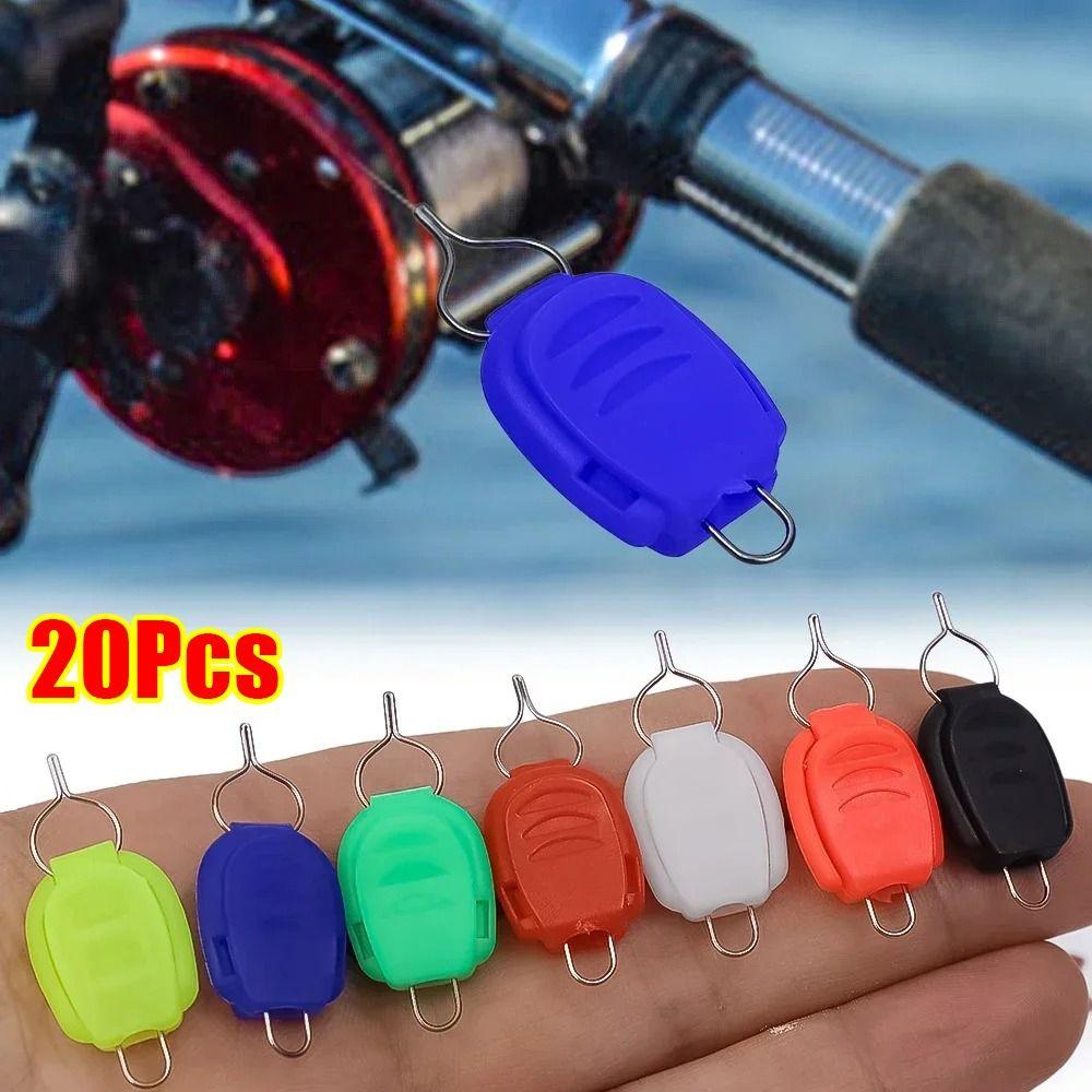 20Pcs Colorful Fishing Line Holder Plastic Wheel Stopper New Keepeer Clip For Baitcasting Reel