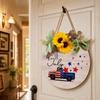 Independence Day Wooden Door Hanger Decoration, Patriotic Home Decor