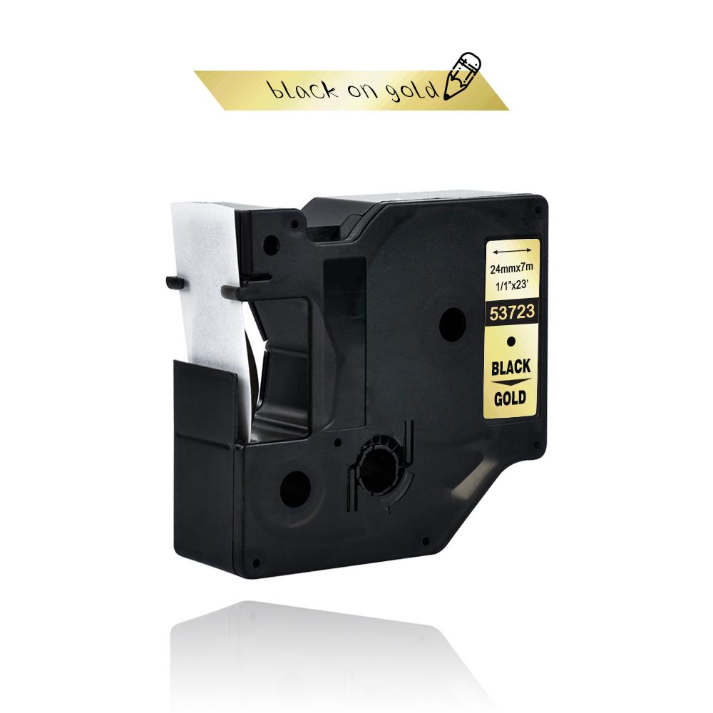 1pcs Compatible Dymo D1 24mm Tapes 53710 53713 53716 53718 53721 53722 53723 53724 Ribbon for Dymo Label Manager LM 160 210D
