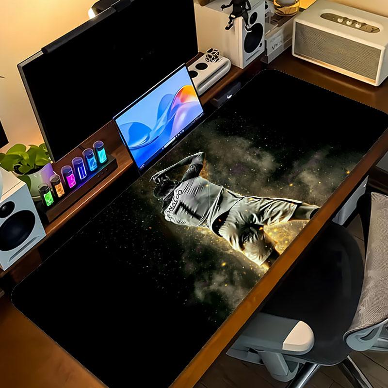 CR7 Mouse Pad, Large Gaming Desk Mat, Non-slip XXL Mousepad for Laptop & Tablet, Mini PC Playmat with Stitched Edges