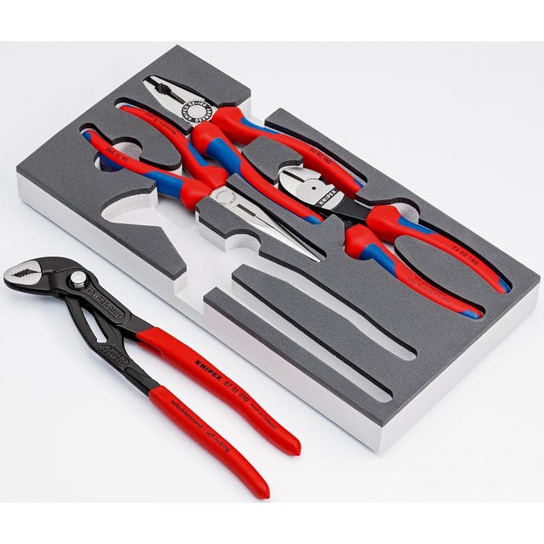 4-Piece Pliers Set, Foam Insert - KN 00 20 V15
