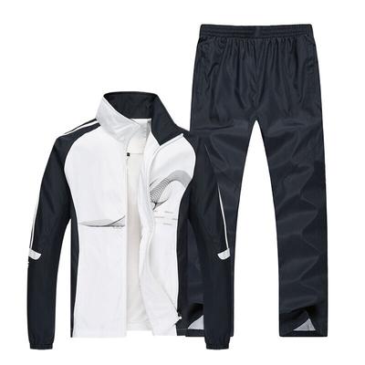 Bahar Koşu Setleri Erkekler Spor Takım Elbise Spor Giyim Seti Spor Eğitimi Sıcak Nefes Eşofman Zip Cep koşu elbisesi