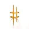 New Design Fashion Pop Gold-Plated Stainless Steel Line Ring for Women Couple Personality Hip Hop Jewelry Wholesale