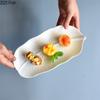 Blattteller Kreative Keramik Kochgeschirr Restaurant Lebensmitteldekoration Dim Sum Dessertteller Steakteller Küchengeschirr