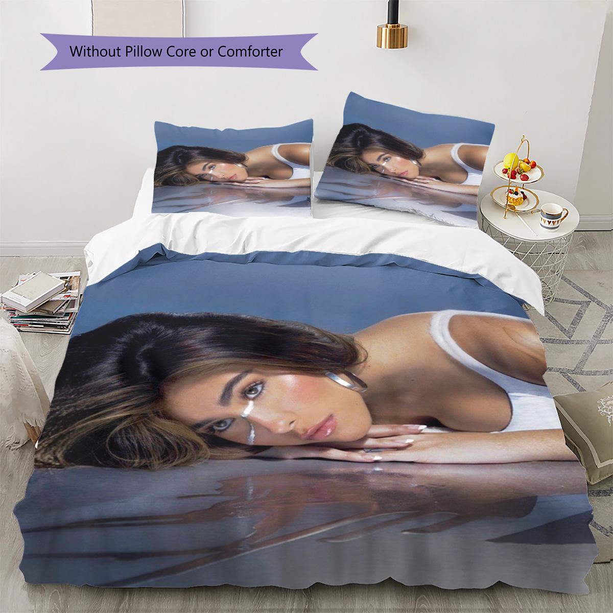 

Madison Beer Pattern Bedding Quilt Set Quilt Cover Pillowcase Home Decoration Birthday Gift (1 * duvet cover + 2 * pillowcase, without core) 135x200cm