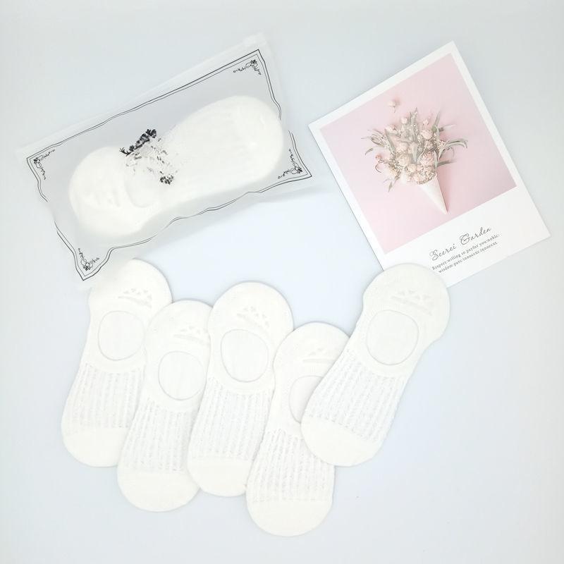 Women's Summer Net Eye Shallow Mouth Invisible Do Not Drop with Short Tube Cotton Socks