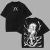 Hot Selling HUNTERHUNTER Shizuku Murasaki Print TShirt Unisex Vintage Washed Loose Top Casual Cotton New Summer Tee