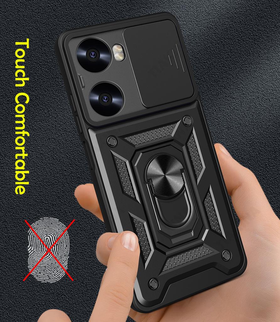 Slide Lens Armor Funda for Huawei Nova 12 SE Case for Huawei Nova 11 9 SE 12S 11i 12i 10 Pro 12 Lite Y72  Ring Stand Case