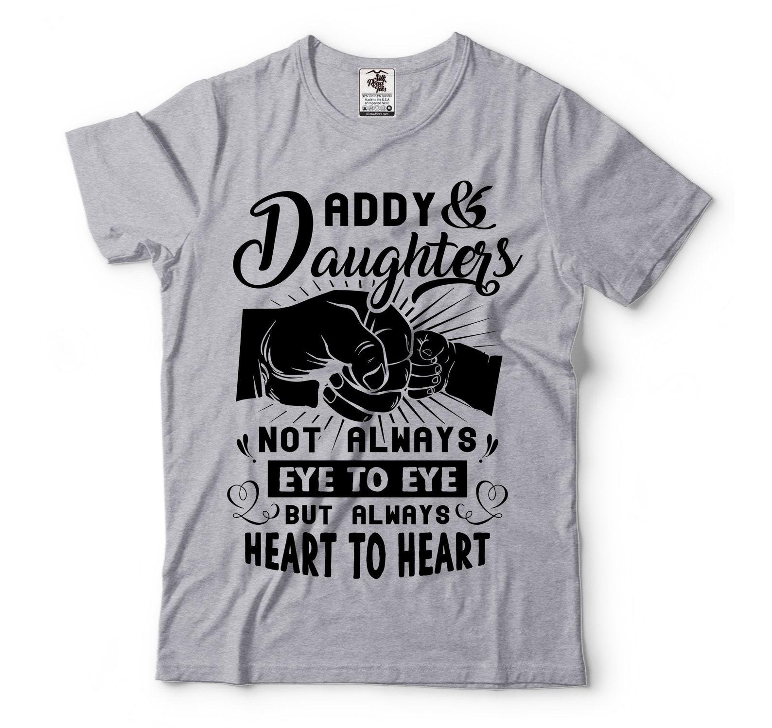 Daddy Daughters T-Shirt: Heart To Heart Father s Day Tee XL