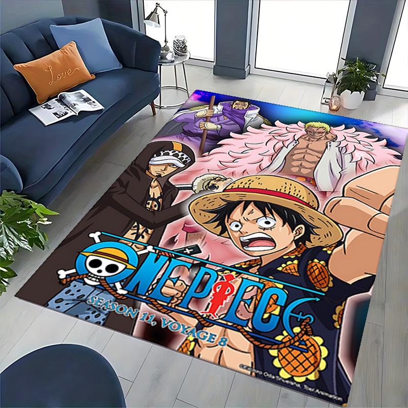 1pc Adventure Straw Hat Carpet Rug for Bedroom Living Room Decor Sofa Home Game Area Rug Non-slip Floor Mat. D7270154