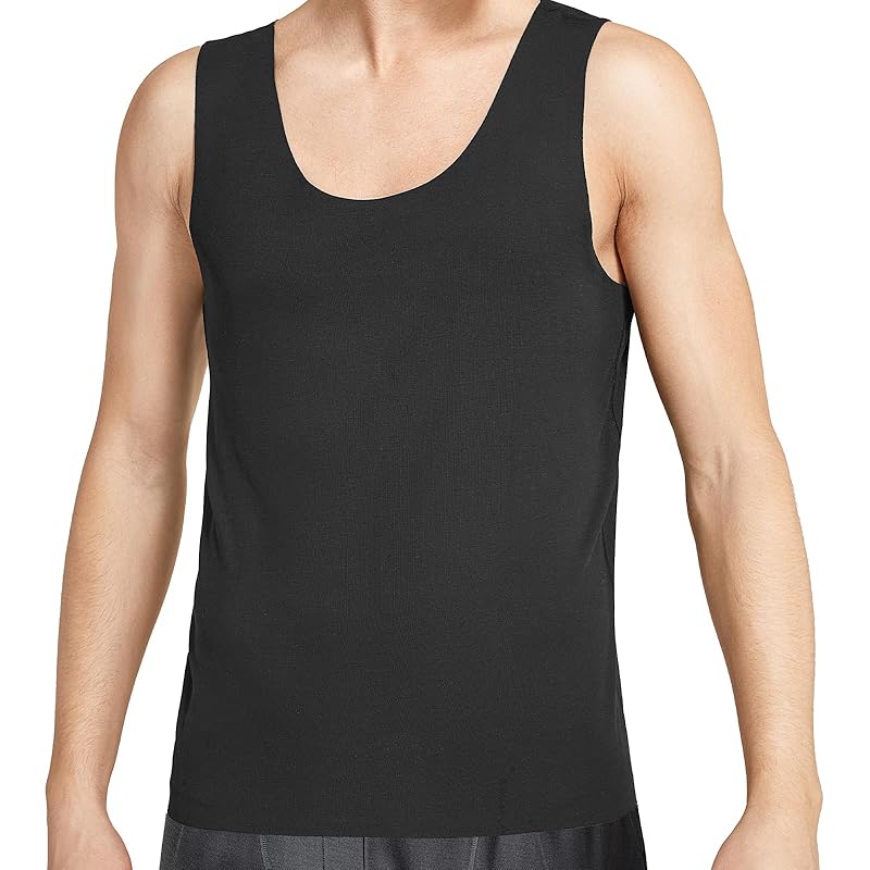 

[ClarKarida] inner shirt men s undershirt modal Sweat absorbent and quick drying no seams crew neck underwear business sports underwear