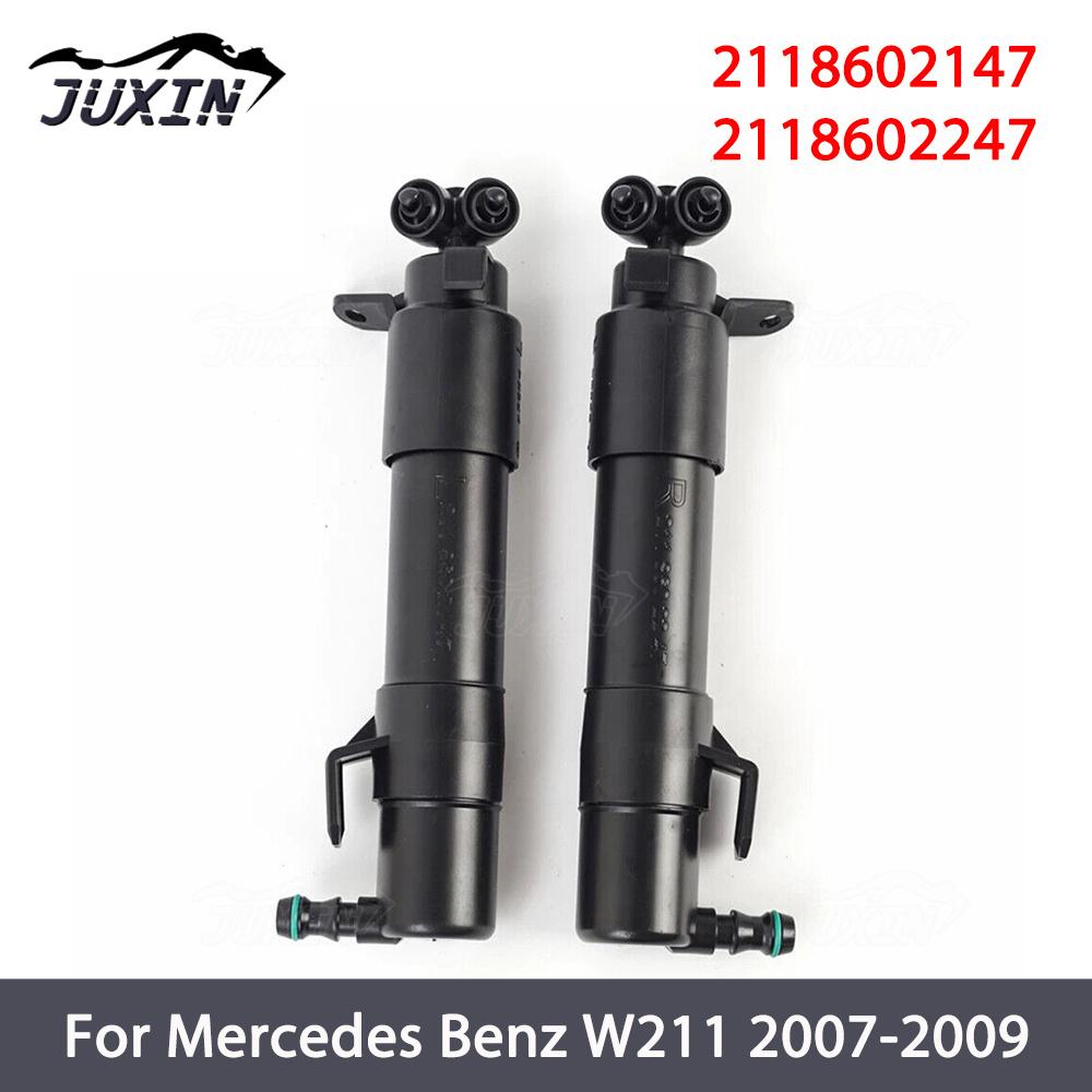 

Headlight Washer Nozzle Cylinder Black Fit For Mercedes Benz E-Class E350 W211 2007-2009 2118602147 Right
