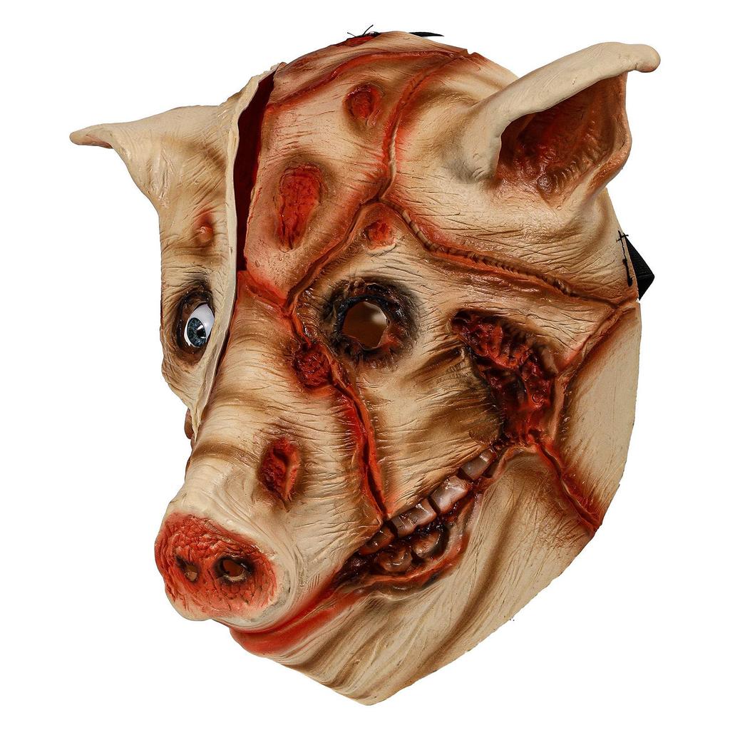 Rotten Pig Head Latex Mask