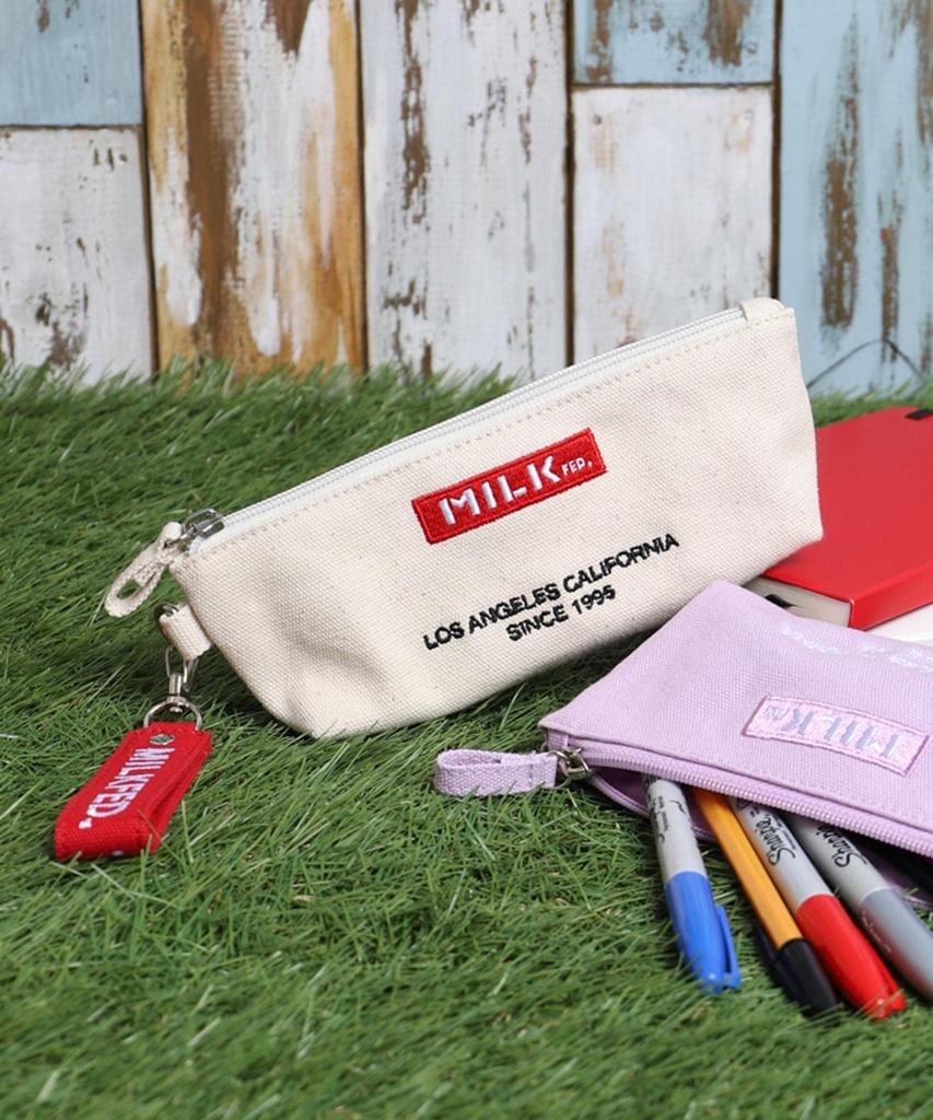 Milkfed Embroidered Bar Pencil Case 103211054026 A One Size