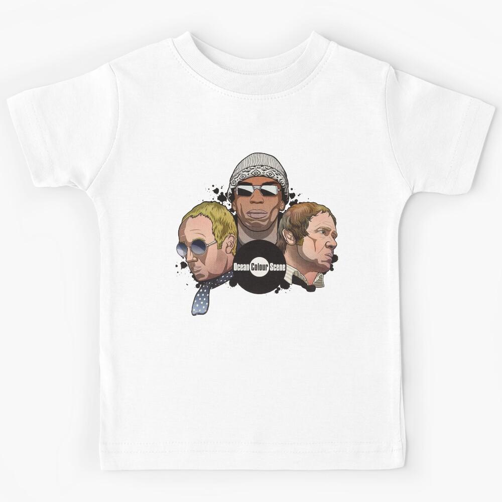 Birthday Gift Ocean Colour Scene Retro Wave Kids T-Shirt 100