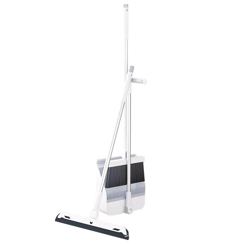 Set de escoba y recogedor plegable duradero con rasqueta