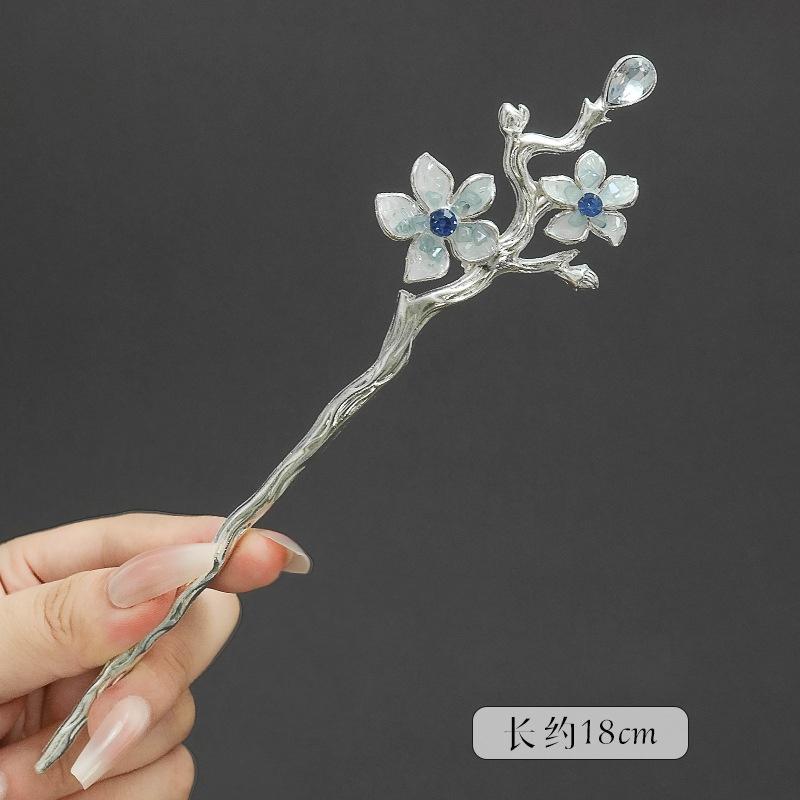 New Glitter Broken Crystal Hairpin For Women Neo-chinese Style Butterfly Peacock Feather Bowknot Hair Stick Girls Hair Accessory