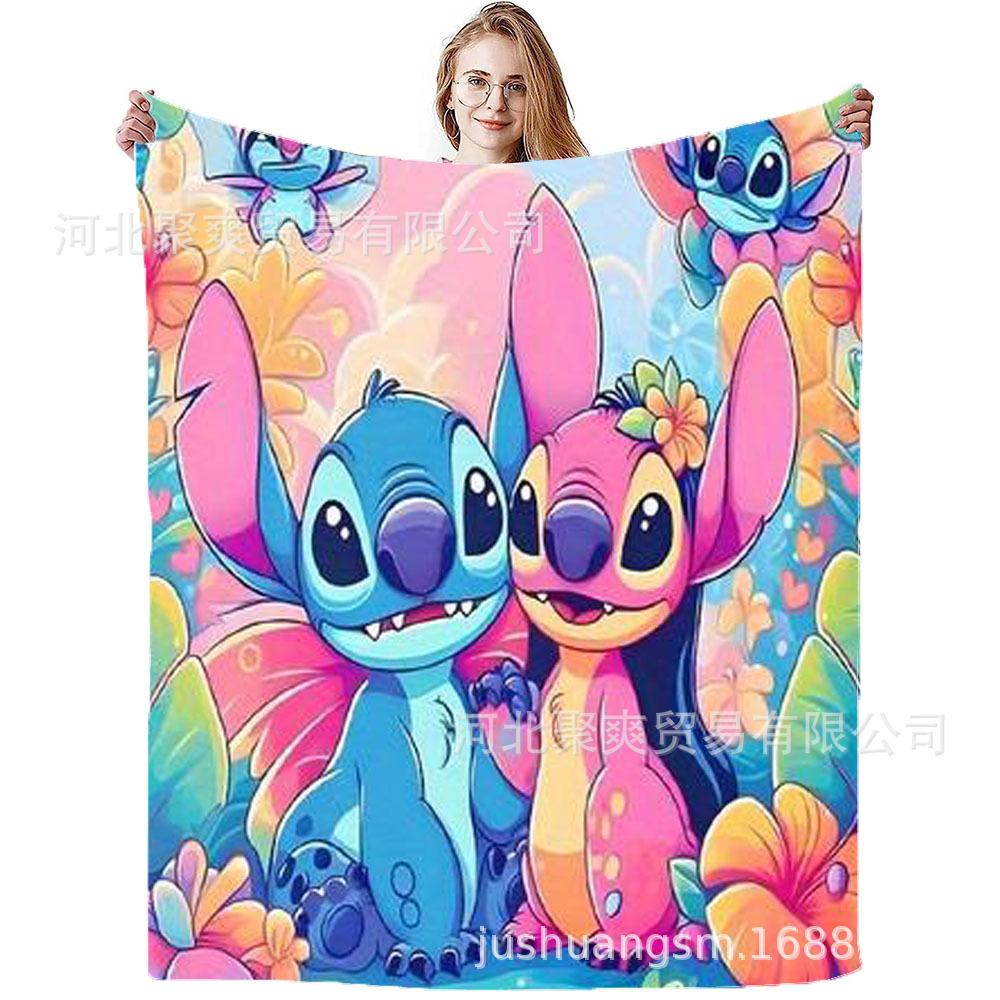 Stitch Flannel Blanket Star Baby Blanket Air Conditioning Blanket Nap Blanket Flannel Blanket Cross Border