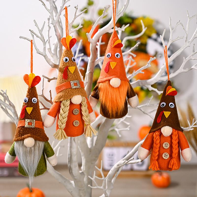 Cozy Harvest Festival Decorative Thanksgiving Gnome Figurine With Light Up Features