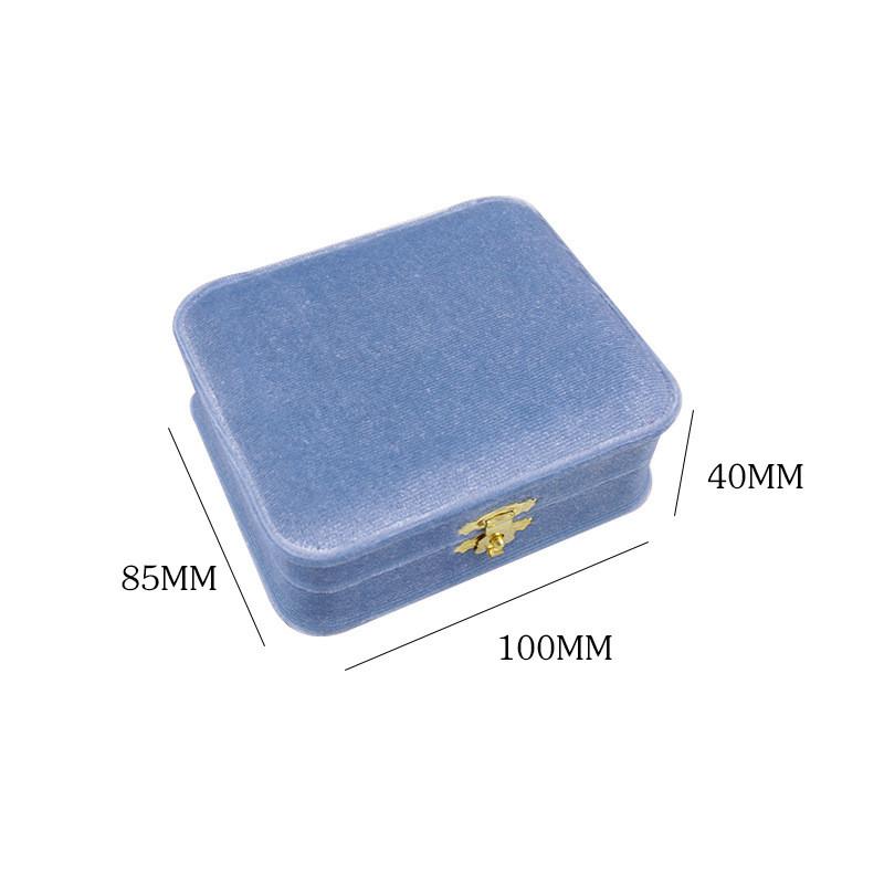 Jewelry Organizer Box With Velvet Fabric For Ring Earrings Necklace Storage