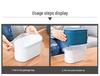 Nordic Eco-Friendly Push-Top Desktop Trash Can with Lid for Living Room