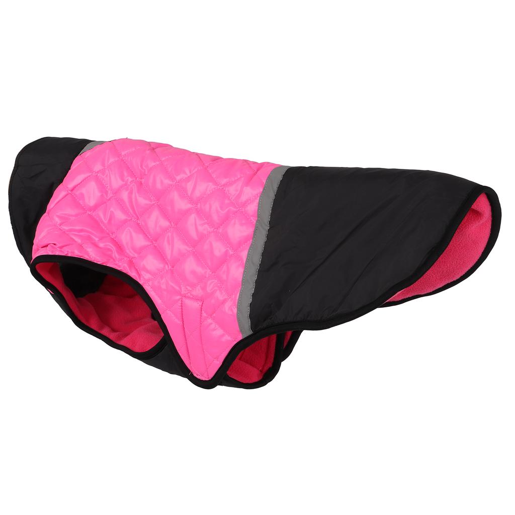 Dog Cold Weather Coat Reflective Waterproof Windproof Pet Warm Jacket with Traction Hole for Medium and Large DogsL