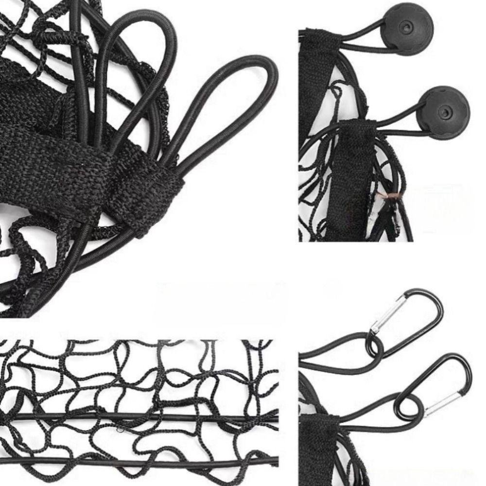Suspension Type Luggage Nets Three Grids Car Organizer Durable Rear Truck Storage Bag  Van