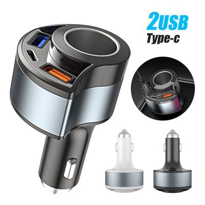1 Stück Universelles Auto 4 in 1 USB Typ C Stecker Autoladegerät Auto Schnellladeadapter Auto Zigarettenanzünder Adapter Auto Innenzubehör