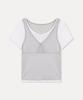 MIXXO Layered Short Sleeve T-Shirt Re Lwg302A_Miwhwg52Qa