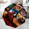 Custom Name Halloween Horror Theme Automatic Umbrella, Lightweight & Portable, 8 Rib, Perfect for Outdoor Travel, Birthdays, Christmas, Gifts.