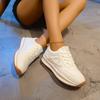 Platform Dad Shoes Women 2025 New Summer Versatile Internet Celebrity Explosion Breathable and Thin Casual Sports White Shoes