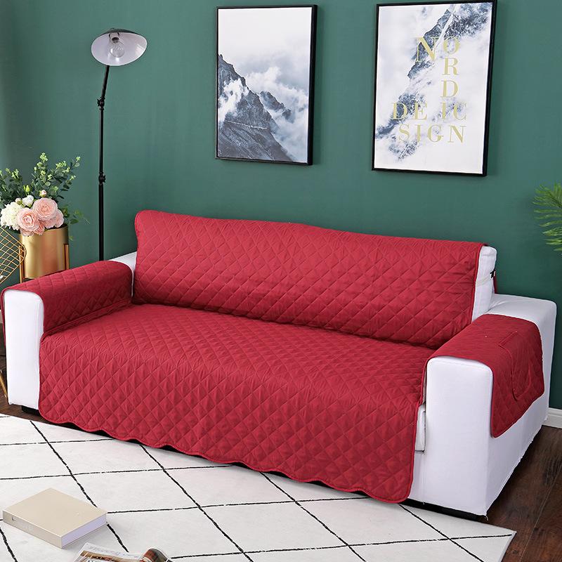 Newly Upgraded Pet Sofa Cushion Sofa Protective Cover with Two Pockets