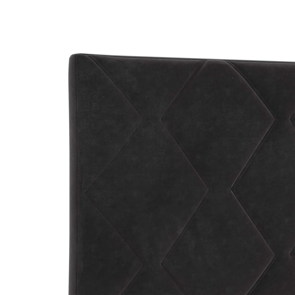 Boxspring Bed with Mattress Black 120 X 190 Cm Velvet