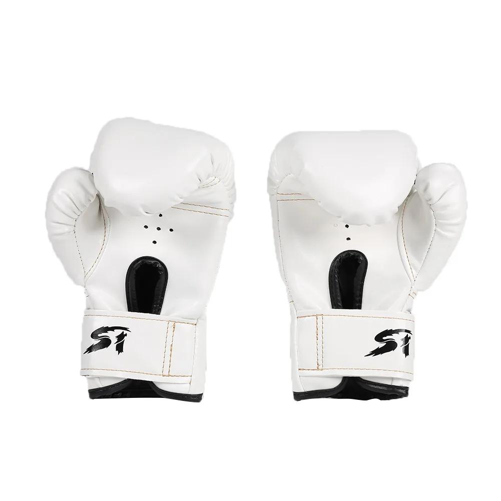 2pcs Boxing Gloves PU Leather Sponge Muay Thai Competition Glove Professional Breathable for Kids for Children Training