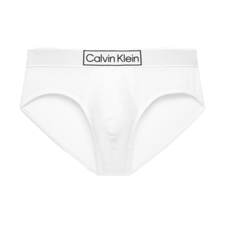 Calvin Klein CK Logo Jacquard Briefs Men Underwear White NB3082-100