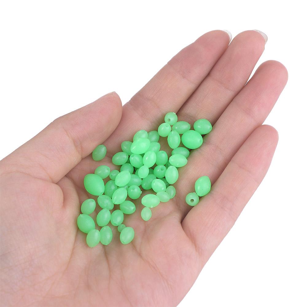 

Glow in Dark Bead Bait Fishing Lure Tackle Glowing Sink Beads Luminous Fishing Beads Green Beads