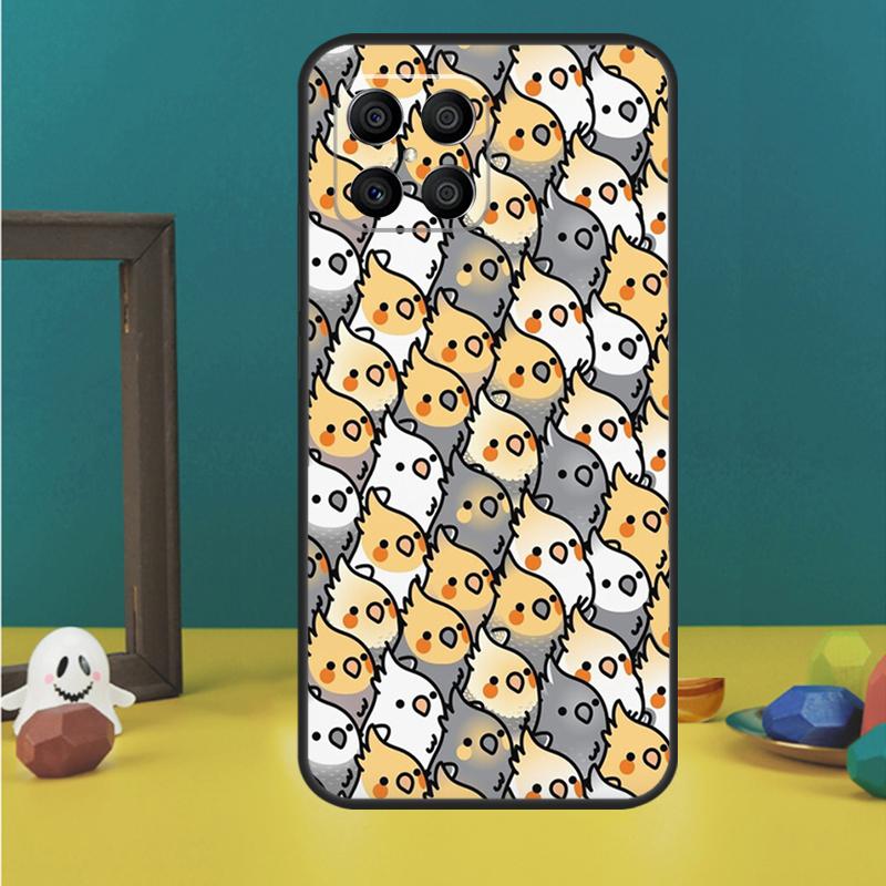 Cartoon Cockatiel Collage Case For Honor 200 Lite Magic 7 6 5 Pro Honor X9c X9b X9a X8b X8a X8 X9 50 70 90 Lite Cover