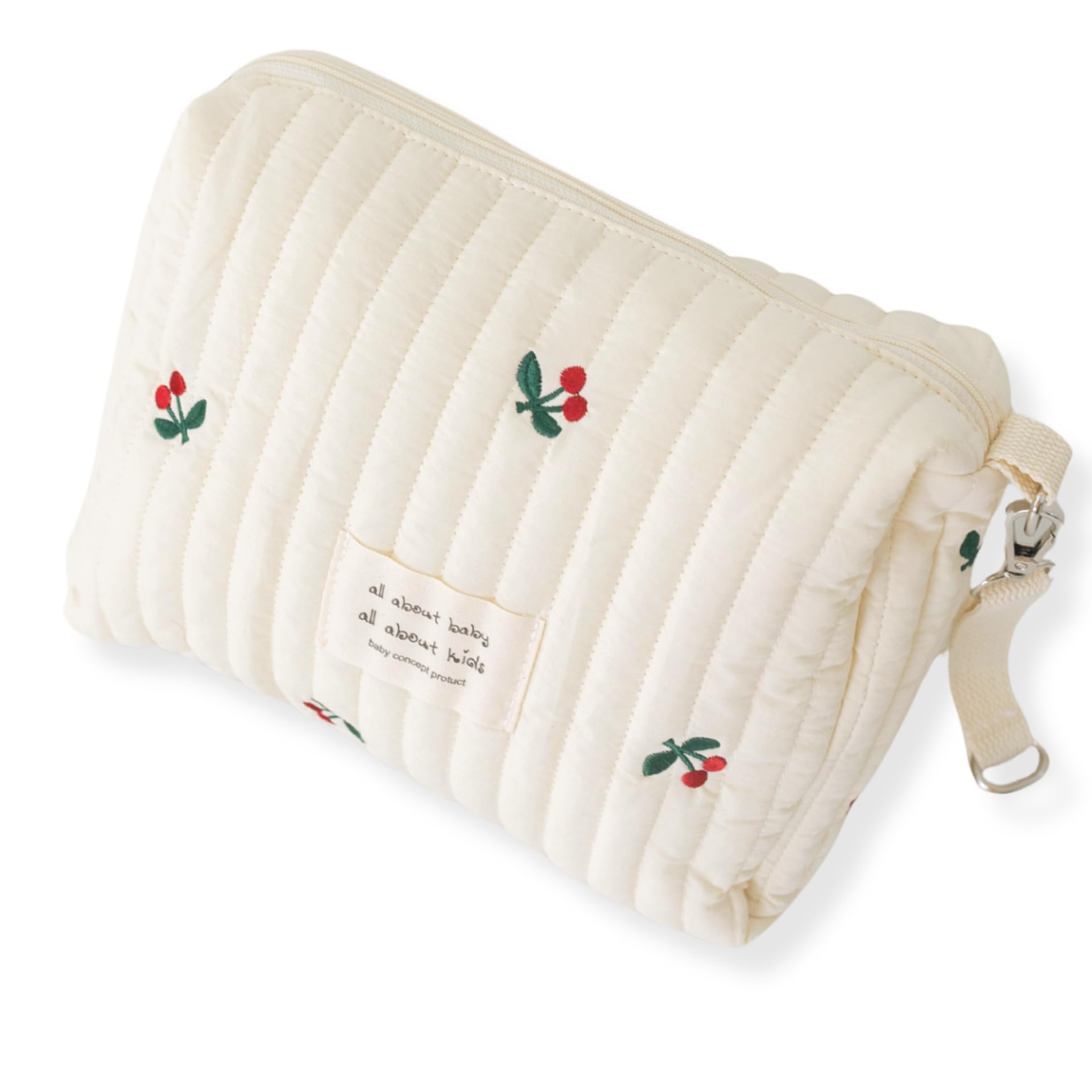 

Stylish and cute diaper bag for baby baby large zippered easy to and perfect for strollers and Cherry pouch/baby baby, shower, wipes, travel,