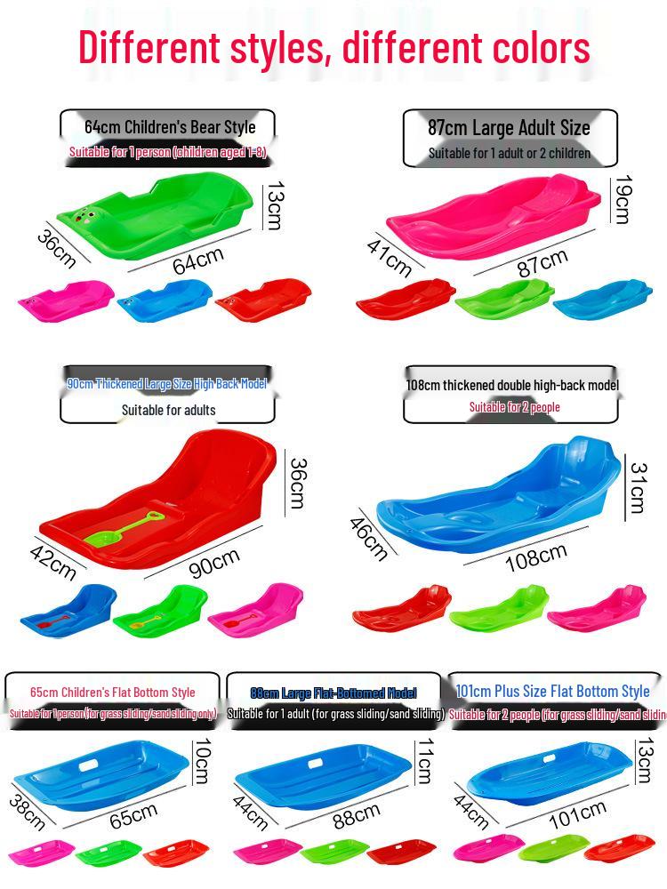 Upgraded Thickened Grass and Sand Sliding Board for Adults