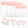 Pink EVA Self-Sealing Storage Bag for Glitter, Toys, Coins, and Jewelry