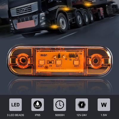 Vodotěsné LED boční světla pro nákladní vozy a dodávky s funkcemi snadné instalace