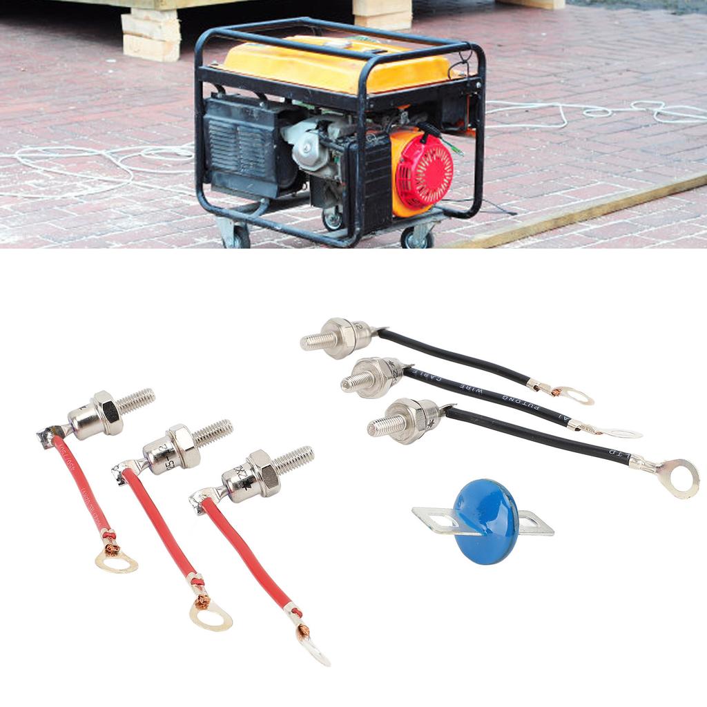 Diode Rectifier Kit,   Rotating Rectifier Module 3.1in 25A 1200V with 3 Positive 3 Negative Diodes, for Generator Replacement Installation