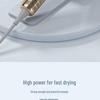 High-Power Negative Ion Hair Dryer with Quick Dry & Blue Light Care for Home Use