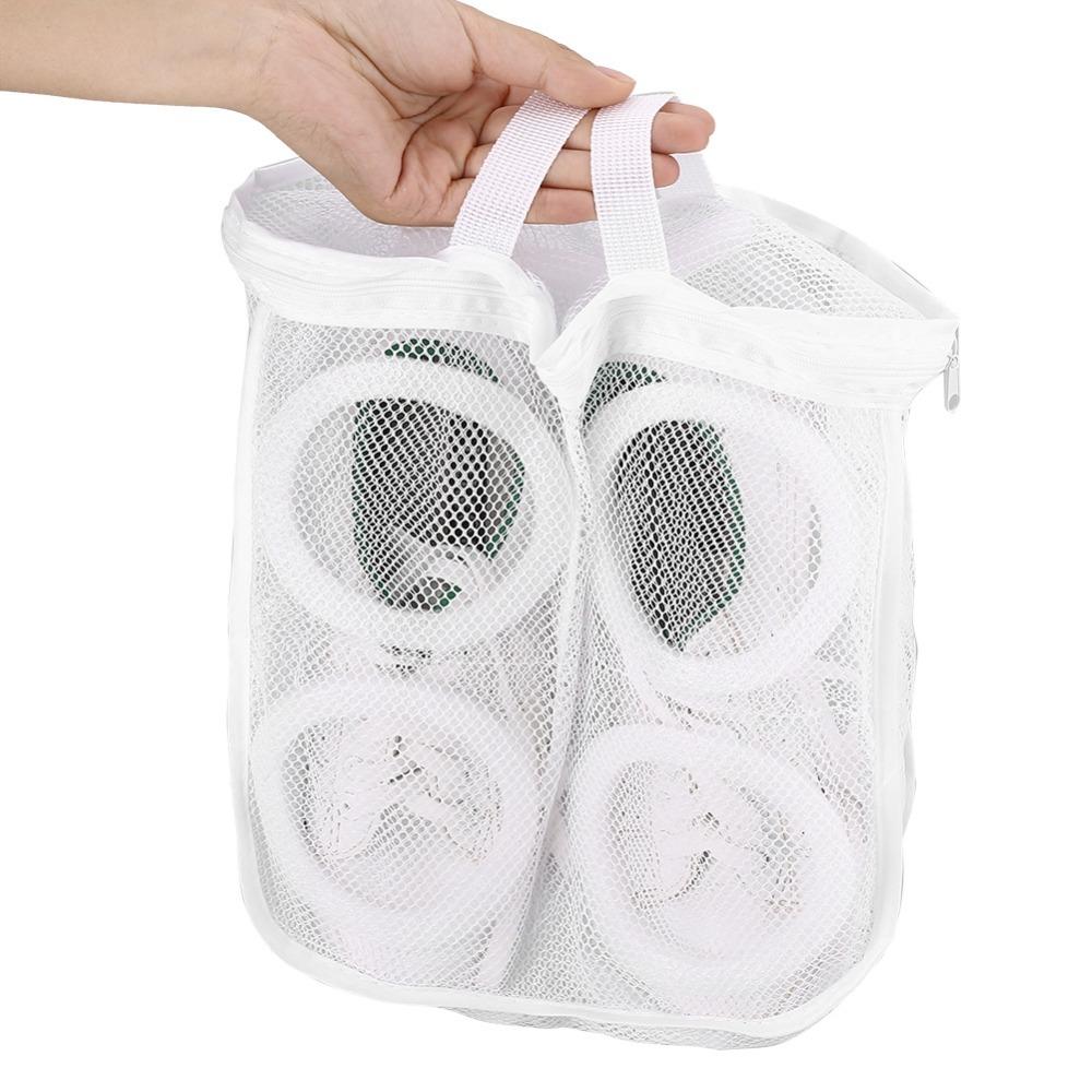 

Polyester Mesh Washing Bag Foldable Shoe Wash Bag Travel Storage Laundry Washing Bag Camping