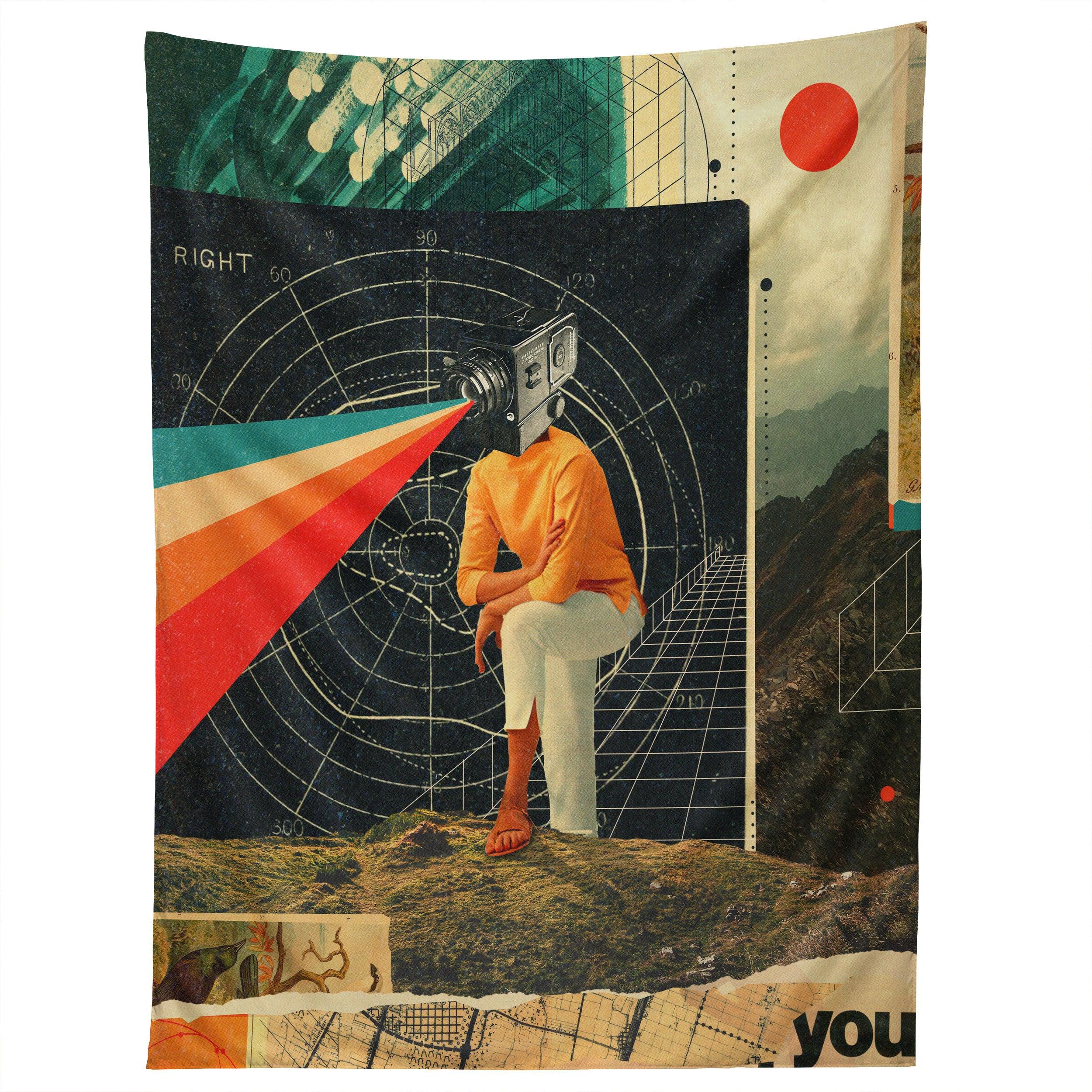 YOU CAN MAKE IT RIGHT tapestry 75x100 чёрный